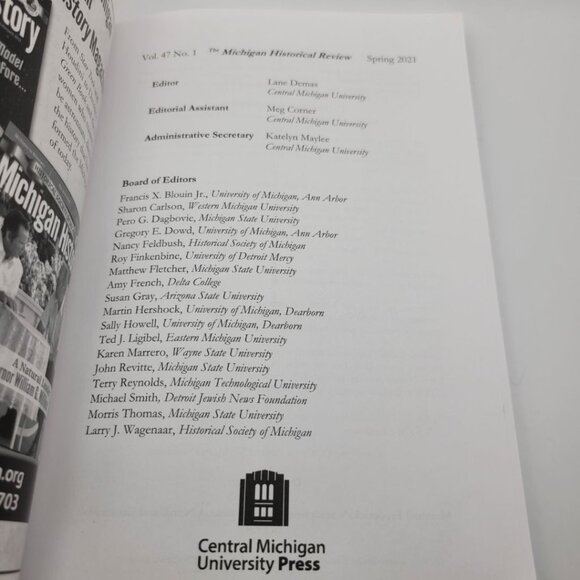 The Michigan Historical Review Spring 2021 Volume 47 No 1 Great Lakes Midwest - Picture 3 of 8